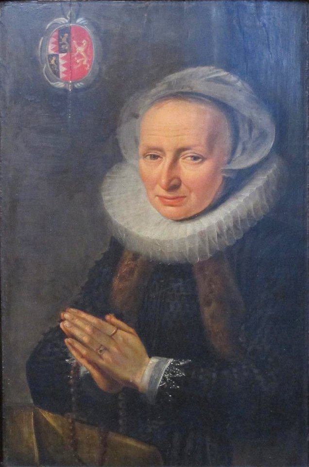 Portret van Elisabeth Van Halen, echtgenote van Antoon De Muynck
