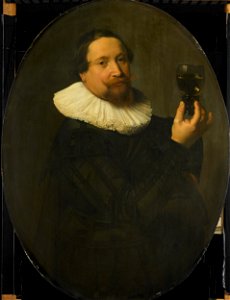 Portret van Maerten Rey (1595-96-1632) Rijksmuseum SK-A-698. Free illustration for personal and commercial use.