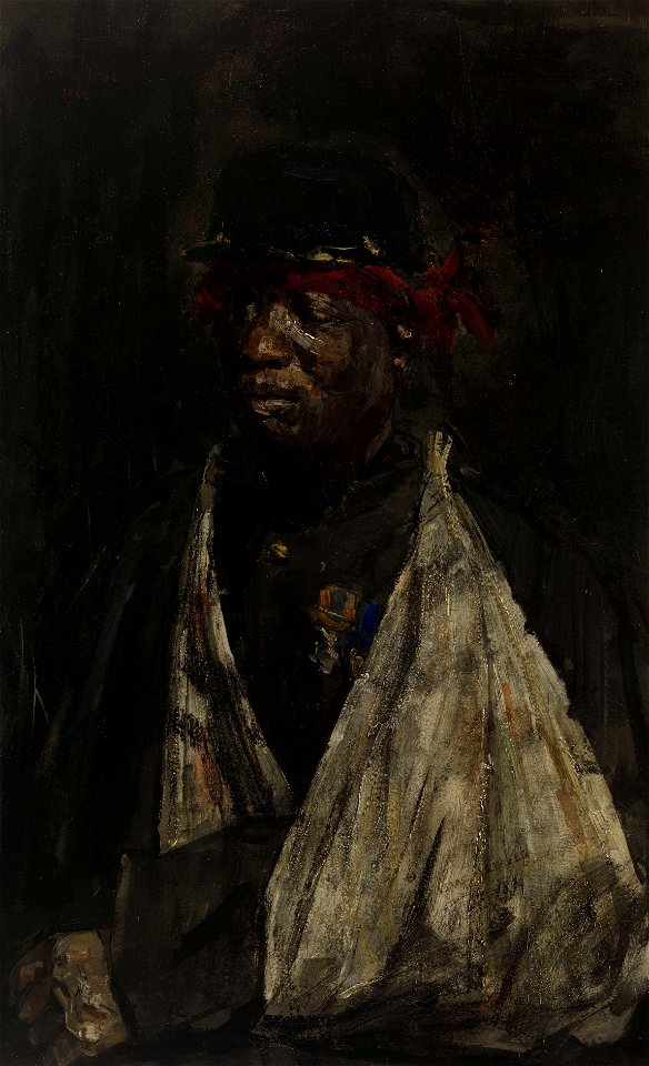 Portret van gewonde KNIL-militair, Isaac Israels, 1882 - Rijksmuseum