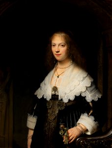 Portret van een vrouw, mogelijk Maria Trip Rijksmuseum SK-C-597