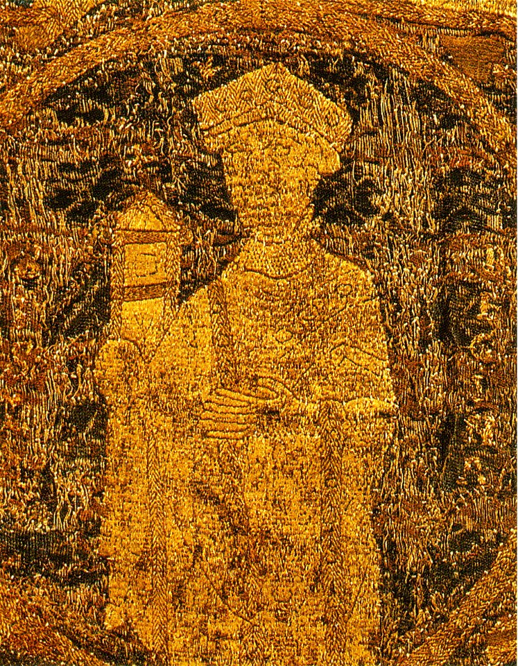 Portrayal of Gisela of Hungary on the coronation pall-2