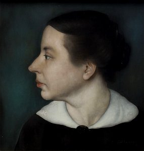 Portrer van de vrouw van de schilder