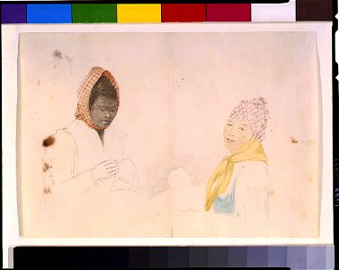Portraits of two native women, one black and one light-skinned, Jamaica LCCN94506683