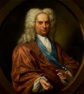 Portret van David Leeuw (1682-1755). Doopsgezind koopman in stoffen en manufacturen Rijksmuseum SK-A-4818