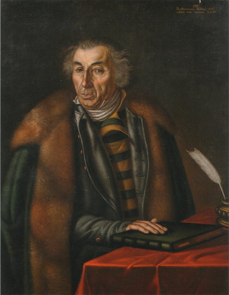 Porträt des Bartholomäus Not, 1709
