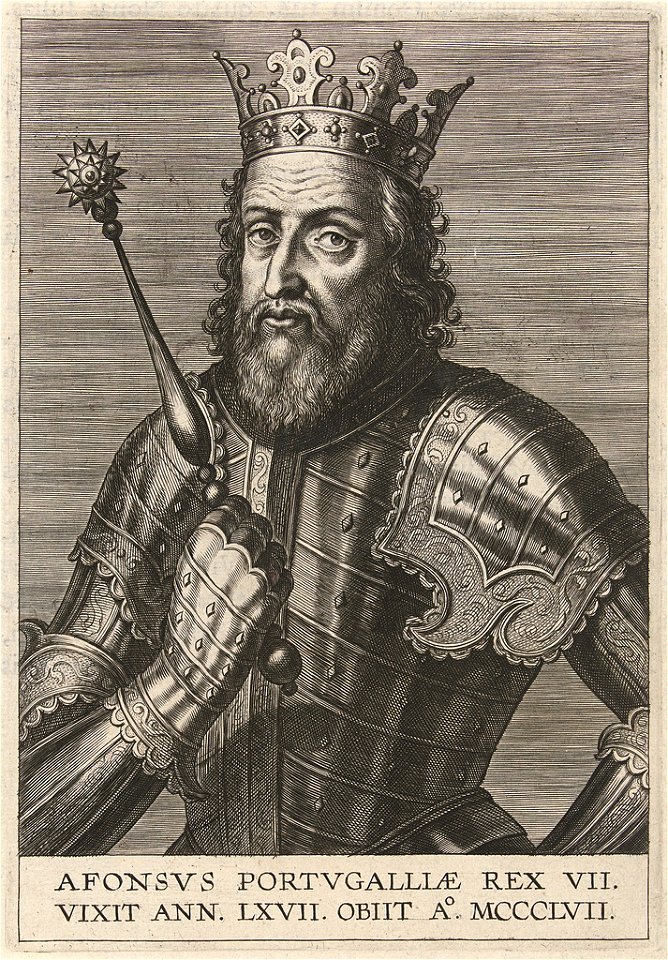 Portret van koning Alfons IV van Portugal