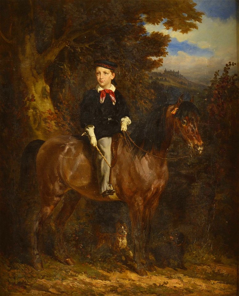 Portrait équestre de Thierry d’Alsace de Hénin-Liétard (1853-1934)