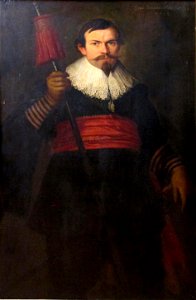 Portret van Josse Heyns alias Smets, deken van het Hellebaardiersgilde