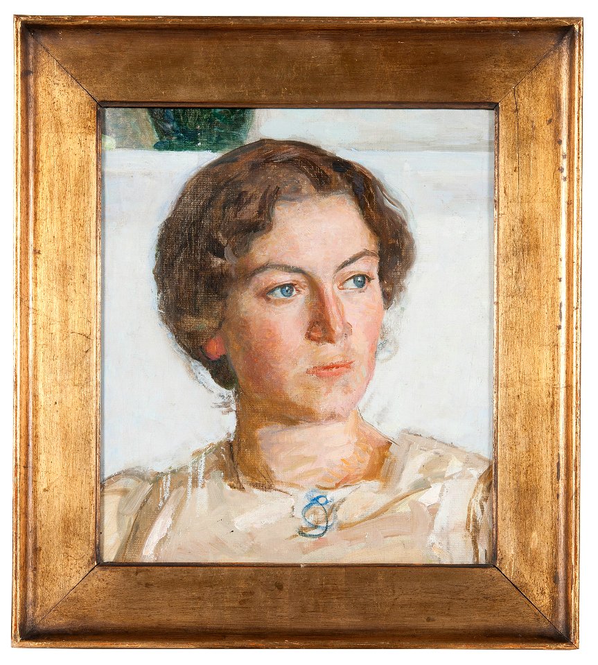 Porträtt av Bodil Faber (konstnären Viggo Johansens dotter) (Richard Bergh) - Nationalmuseum - 178062