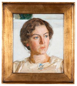Porträtt av Bodil Faber (konstnären Viggo Johansens dotter) (Richard Bergh) - Nationalmuseum - 178062