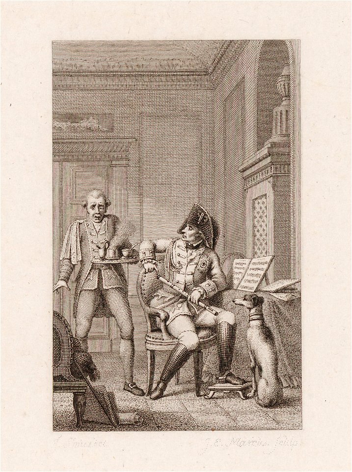 Portret van Koning Frederik van Pruisen, objectnr A 16637