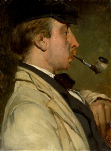 Portret van Ludwig Casimir ('Louis') Sierig (1834-1919), schilder Rijksmuseum SK-A-2992
