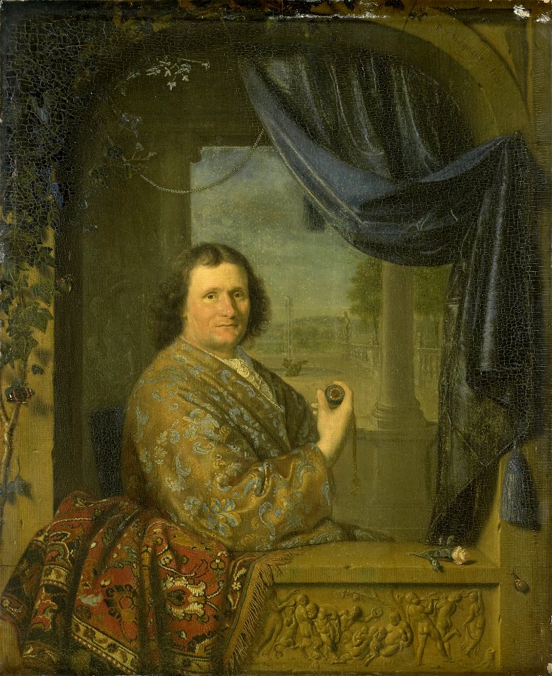 Portret van een man met horloge Rijksmuseum SK-A-377
