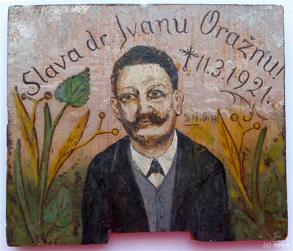 Portret dr. Ivana Oražma (panjska končnica)
