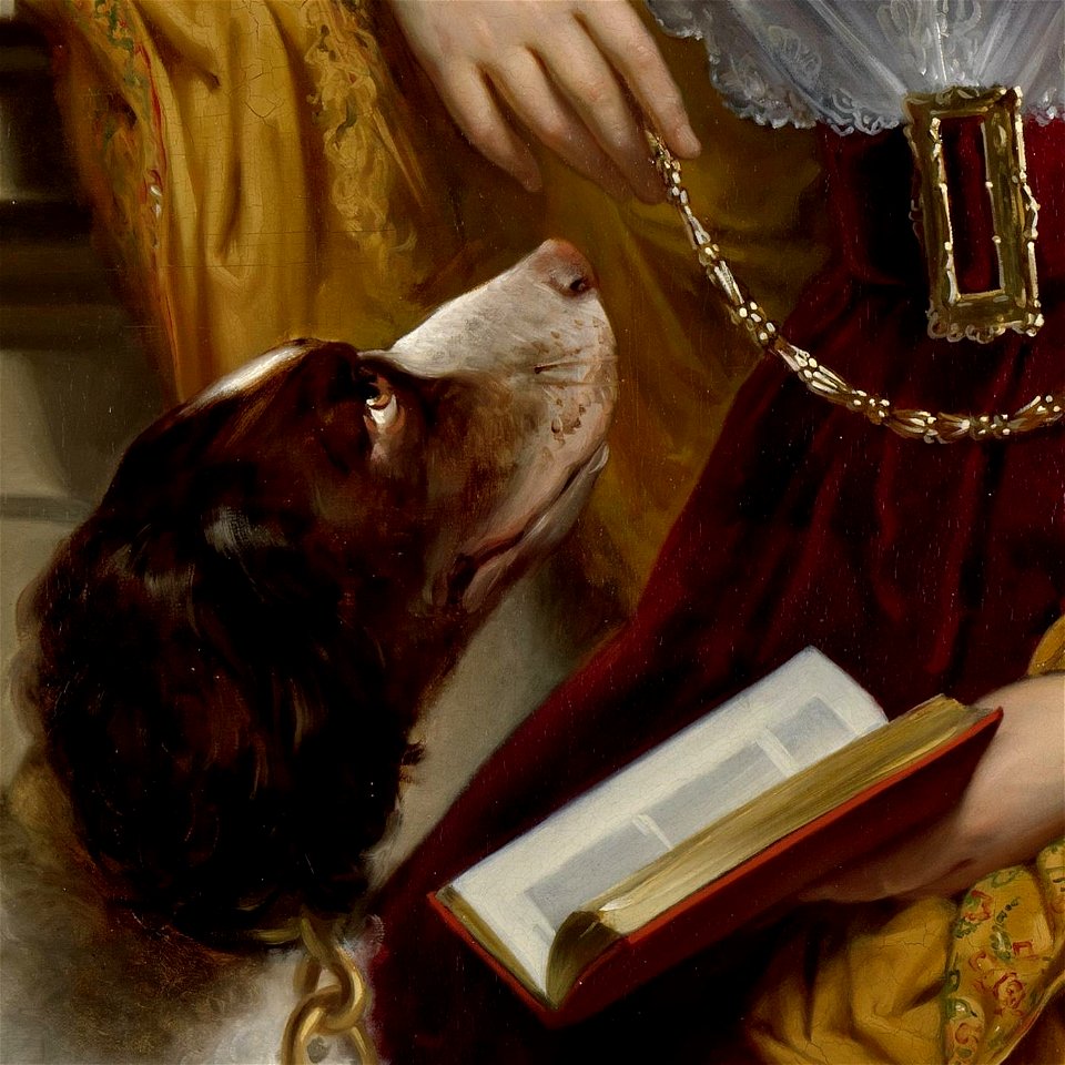 Portret van Alida Christina Assink - hondenkop
