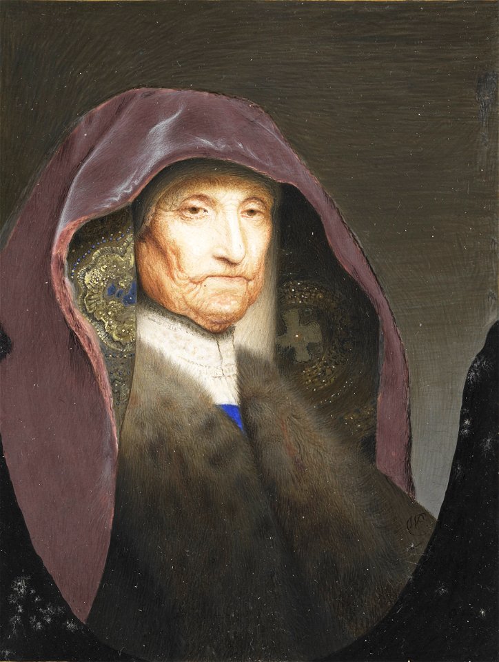 Portret van een oude vrouw, zogenaamd Rembrandts moeder Rijksmuseum SK-A-4377