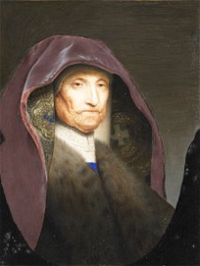 Portret van een oude vrouw, zogenaamd Rembrandts moeder Rijksmuseum SK-A-4377. Free illustration for personal and commercial use.