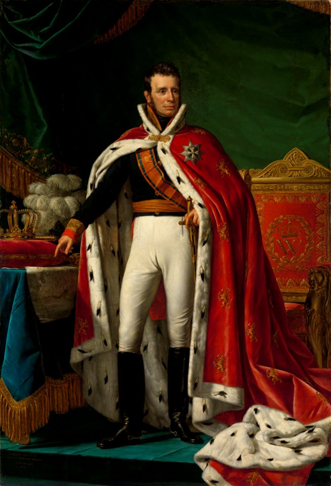 Portret van Willem I, koning der Nederlanden Rijksmuseum SK-C-1460