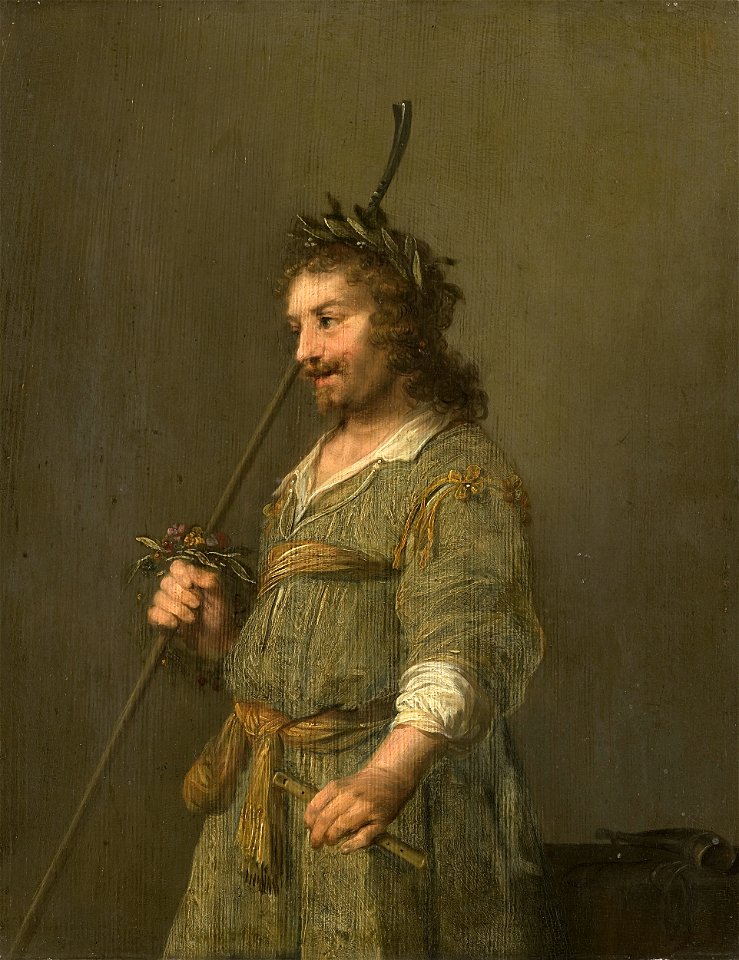 Portret van een man, gekleed als herder Rijksmuseum SK-A-2135