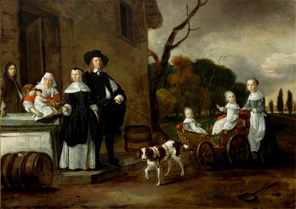 Portret van de familie Van Wijkersloot Centraal Museum 21649