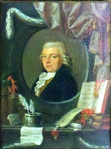 Portret van Willem Frans Gommaer Verhoeven (1738-1809), eerste bestendig-secretaris der Tekenakademie van Mechelen