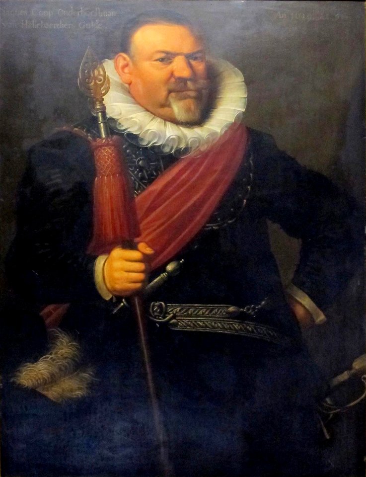 Portret van Jacobus Coop, onderhoofdman van het Hellebaardiersgilde