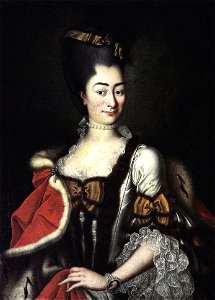 Porträt der Prinzessin Wilhelmina von Schwarzburg-Rudolstadt. Free illustration for personal and commercial use.