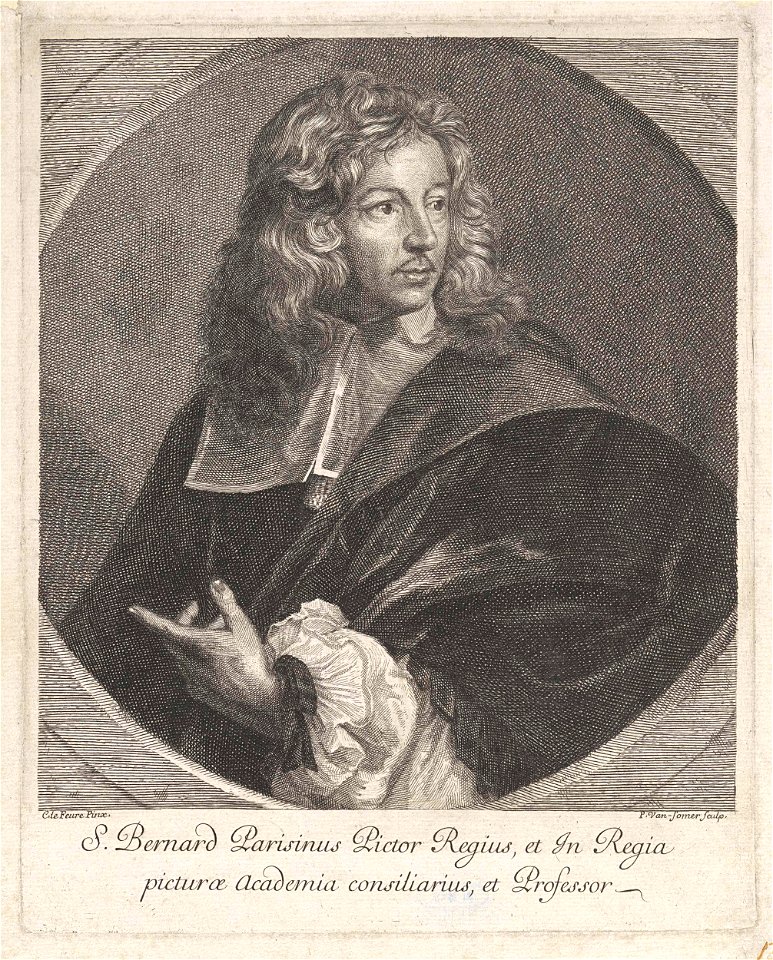 Portret van Samuel-Jacques Bernard, Paul van Somer (II), 1670 - 1697