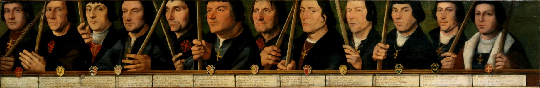Portretten van twaalf leden van de Utrechtse Jeruzalembroederschap Centraal Museum 2378