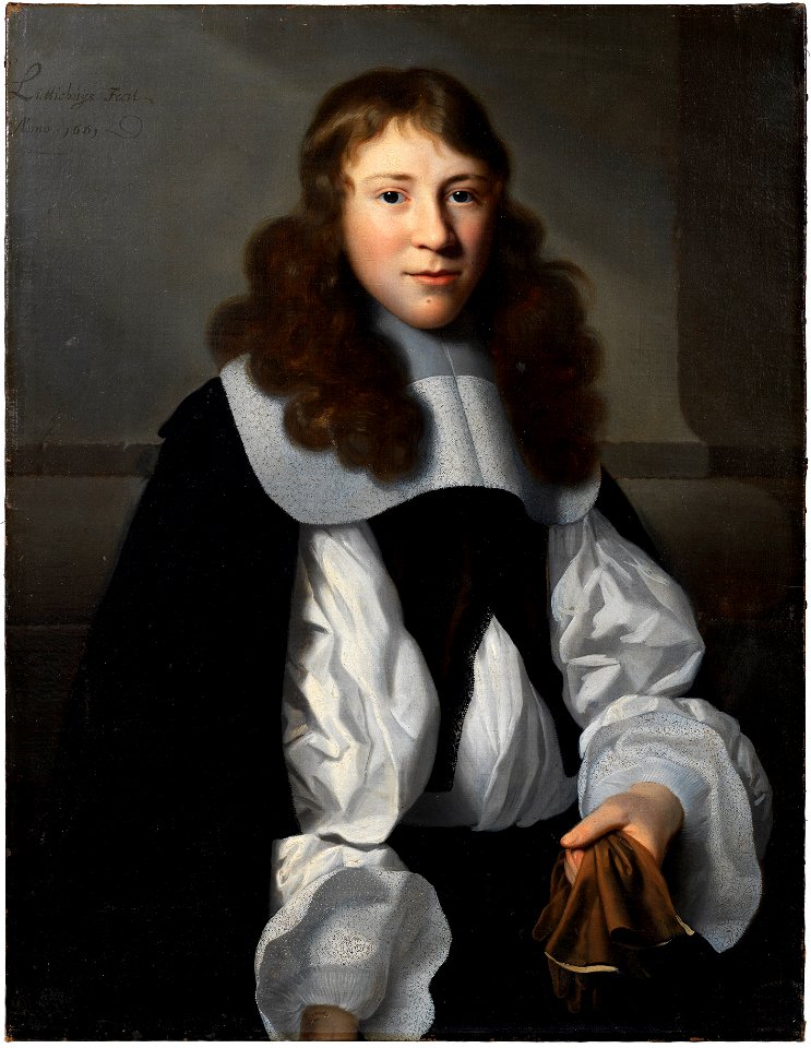 Porträtt av en yngling med handskar (Isaack Luttichuys) - Nationalmuseum - 180012