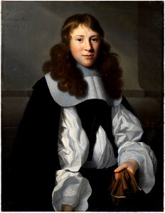 Porträtt av en yngling med handskar (Isaack Luttichuys) - Nationalmuseum - 180012