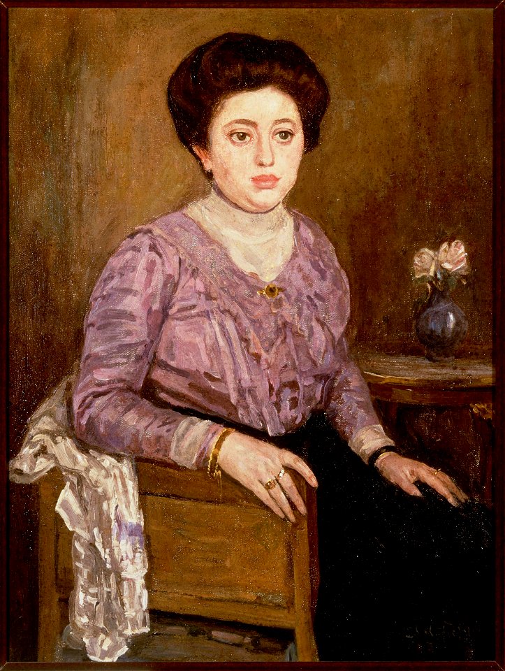 Portret van Marie Boendermaker-Schoenmaker (1911), door Leo Gestel