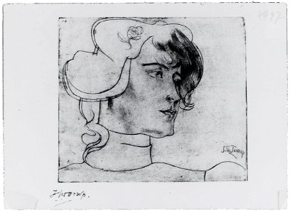 Portret van Marguérite Helfrich (1897, ets)