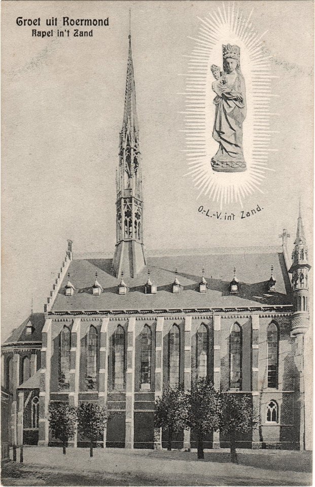 Postcard 1020 Groet uit Roermond, Kapel in't Zand recto