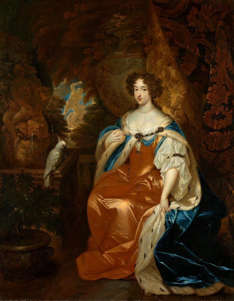 Portret van Maria Stuart, echtgenote van prins Willem III Rijksmuseum SK-C-195
