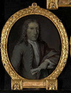 Portret van Gijsbert Tijssens, toneelschrijver te Amsterdam Rijksmuseum SK-A-4616