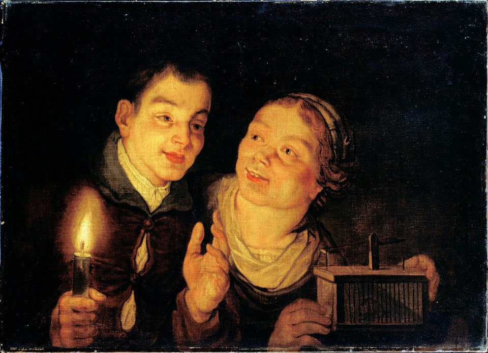 Possibly Dutch - Boy with a Candle and Girl with a Mousetrap - Google Art Project