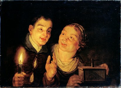 Possibly Dutch - Boy with a Candle and Girl with a Mousetrap - Google Art Project