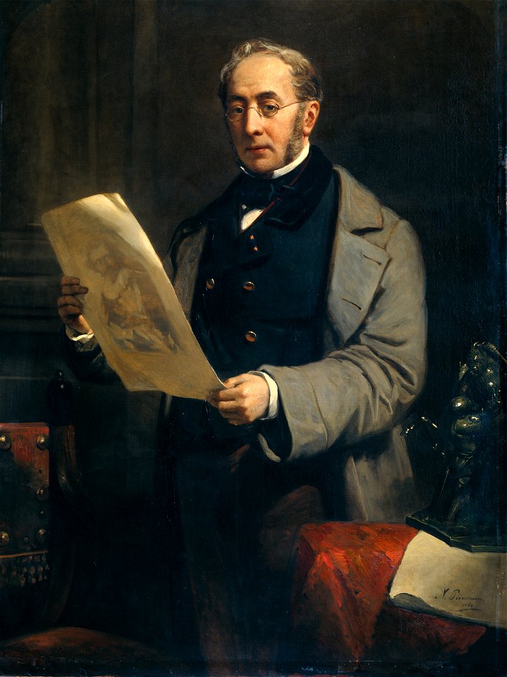 Portret van Jacob de Vos Jbzn (1803-1878) Rijksmuseum SK-C-1622