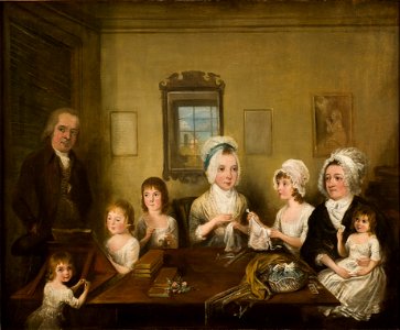 Porträtt av familjen Latrobe of Fulneck (Elias Martin) - Nationalmuseum - 31869