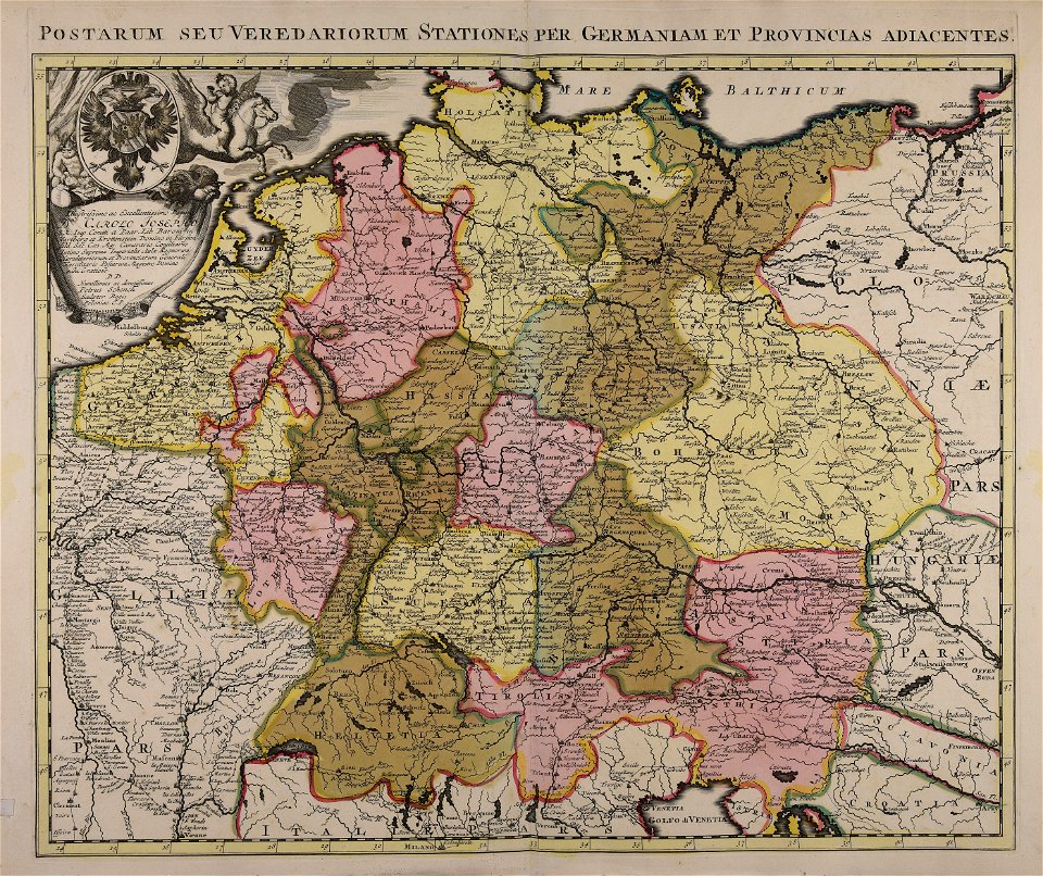 Postarum seu veredariorum stationes per Germaniam et provincias ...