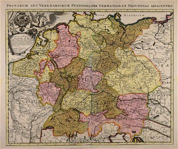 Postarum seu veredariorum stationes per Germaniam et provincias adiacentes - CBT 5878399