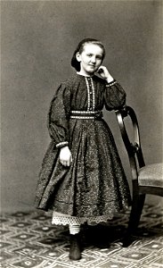 Porträtt av Honorine Sigrid Louise Stackelberg, 1860-tal - Nordiska Museet - NMA.0052119