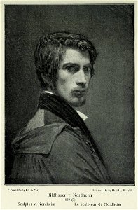 Porträt des Bildhauers Friedrich August von Nordheim, Alfred Rethel, um 1839