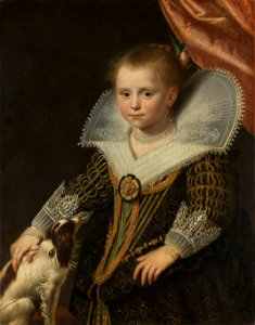 Portret van een meisje, bekend als 'Het prinsesje' Rijksmuseum SK-A-277. Free illustration for personal and commercial use.