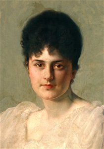 Porträttmålning, Ellen de Maré, född von Hallwyl - Hallwylska museet - 55910. Free illustration for personal and commercial use.