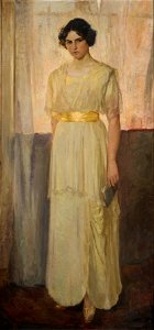 Porträtt av konstnärinnan Astrid Setterwall Ångström (1895-1982) (Gerda Roosval-Kallstenius) - Nationalmuseum - 101585