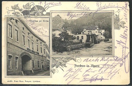Postcard of Vipava 1900 (2)