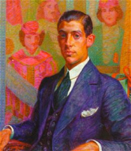 Portræt af stud. art. Kaj Dessau, fodt 1897 (Zahrtmann)