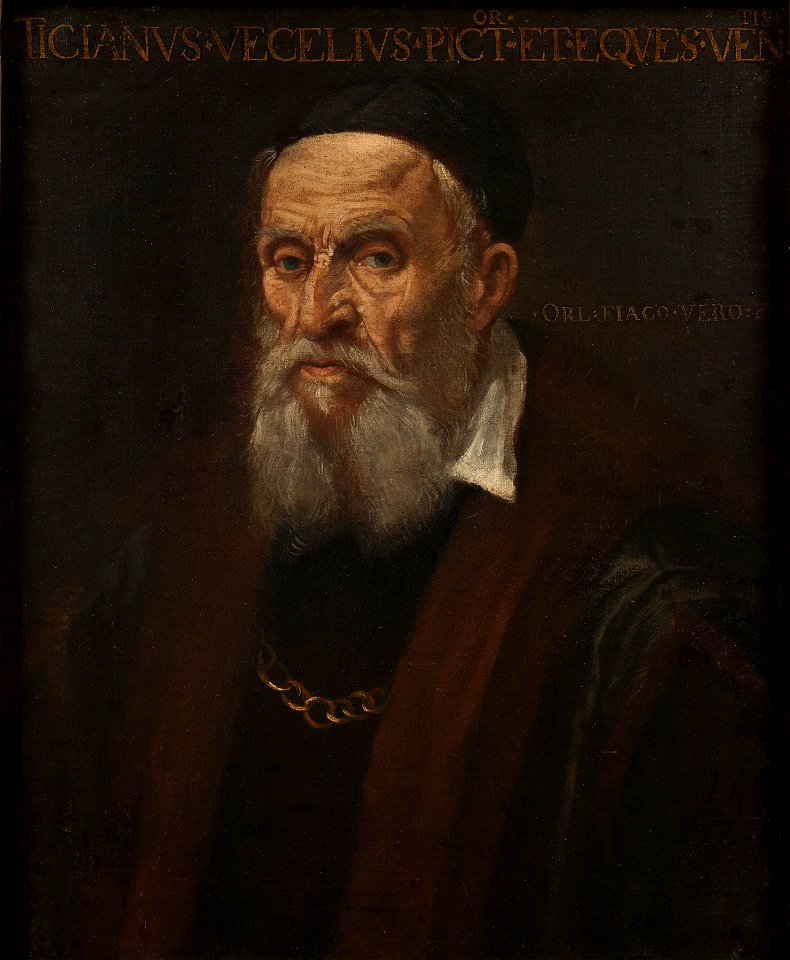Porträtt av Tizian som gammal (Orlando Fiacco) - Nationalmuseum - 19078
